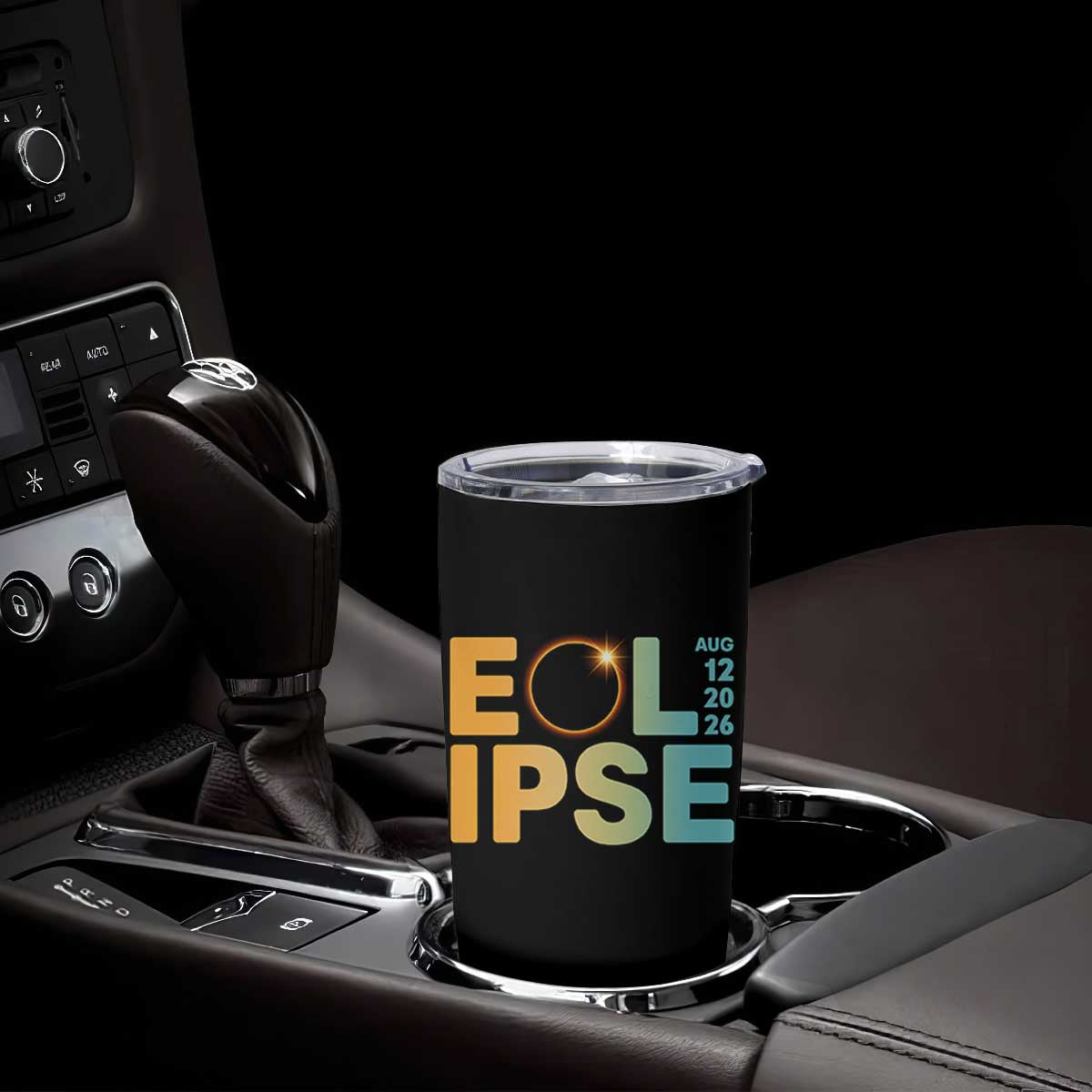 2026 Total Solar Eclipse Retro Typography Tumbler Cup August 12 Totality Astronomy Gift TS02 Print Your Wear