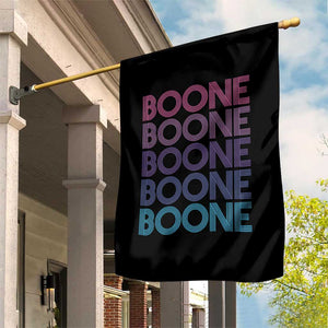 Retro Boone Name Lover Neon Gradient Typography Garden Flag TS02 Print Your Wear
