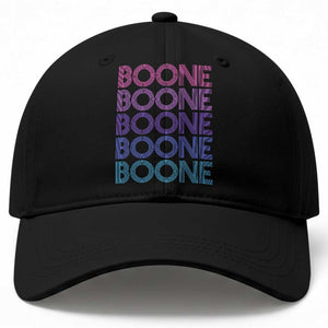 Retro Boone Name Lover Neon Gradient Typography Baseball Cap TS02 Print Your Wear