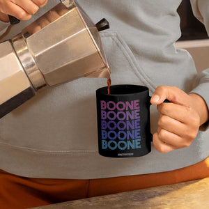 Retro Boone Name Lover Neon Gradient Typography Coffee Mug TS02 Print Your Wear