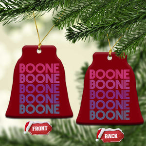 Retro Boone Name Lover Neon Gradient Typography Ceramic Ornament TS02 Print Your Wear