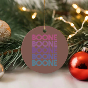 Retro Boone Name Lover Neon Gradient Typography Ceramic Ornament TS02 1pc Mocha Print Your Wear