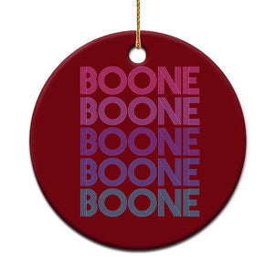 Retro Boone Name Lover Neon Gradient Typography Ceramic Ornament TS02 1pc Red Print Your Wear