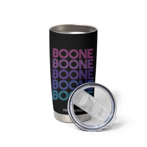 Retro Boone Name Lover Neon Gradient Typography Tumbler Cup TS02 Print Your Wear
