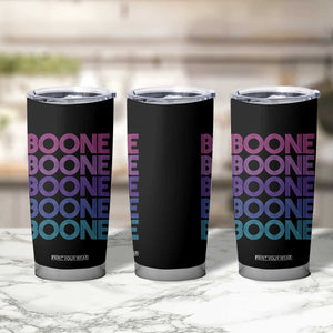 Retro Boone Name Lover Neon Gradient Typography Tumbler Cup TS02 Print Your Wear