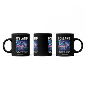 Iceland Total Solar Eclipse 2026 Aurora Coffee Mug Totality Northern Lights Astronomy Travel Gift TS02 Print Your Wear