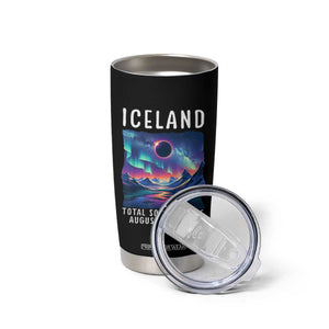 Iceland Total Solar Eclipse 2026 Aurora Tumbler Cup Totality Northern Lights Astronomy Travel Gift TS02 Print Your Wear