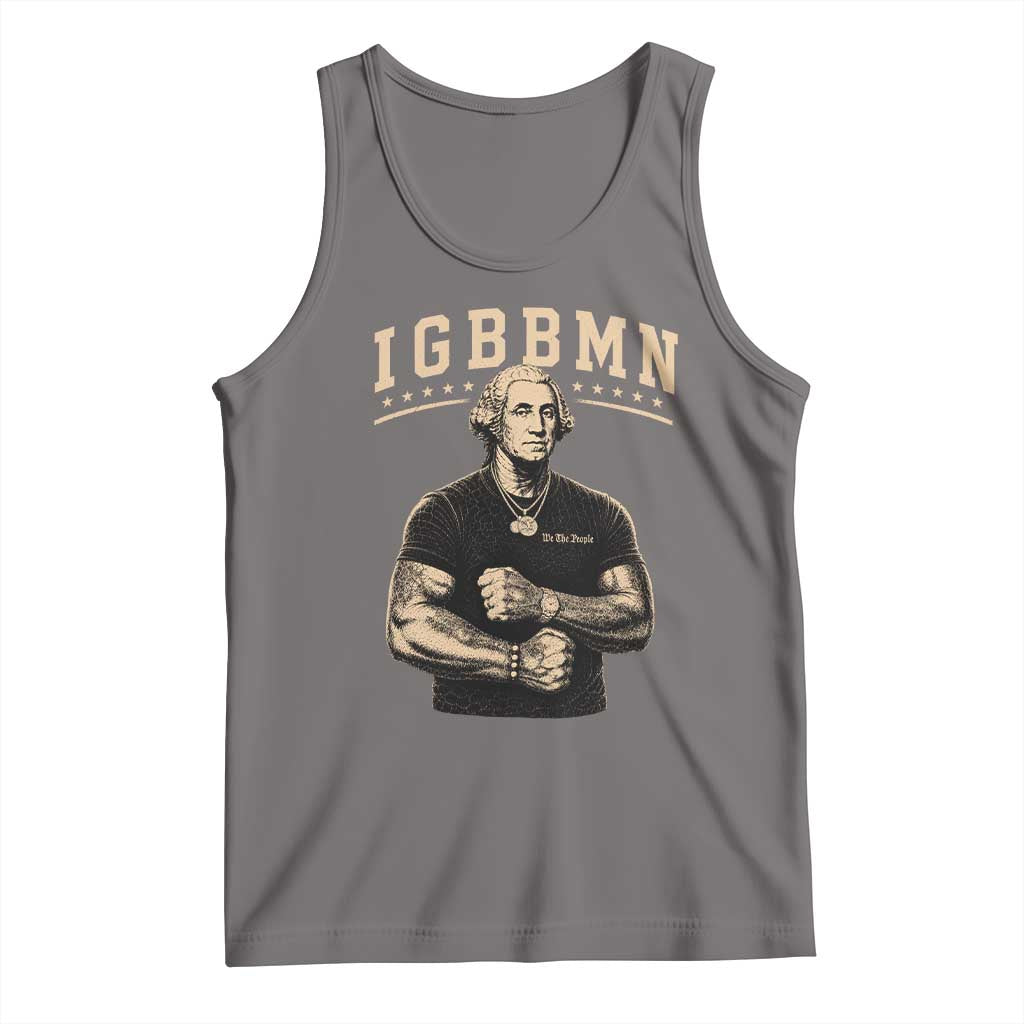 IGBBMN Buff George Washington Parody Tank Top It’s Gonna Be Bad Funny Ironic Patriotic Founding Father TS02 Deep Heather Print Your Wear