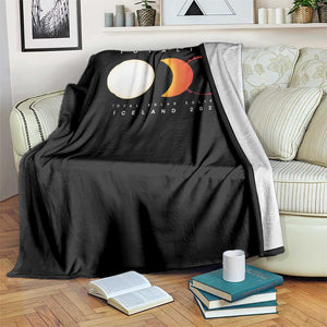 Iceland Total Solar Eclipse 2026 Totality Throw Blanket Travel Souvenir Astronomy Geek Gift TS02 Print Your Wear