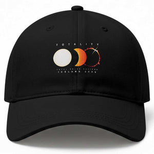 Iceland Total Solar Eclipse 2026 Totality Baseball Cap Travel Souvenir Astronomy Geek Gift TS02 Print Your Wear