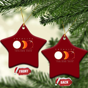 Iceland Total Solar Eclipse 2026 Totality Ceramic Ornament Travel Souvenir Astronomy Geek Gift TS02 Print Your Wear