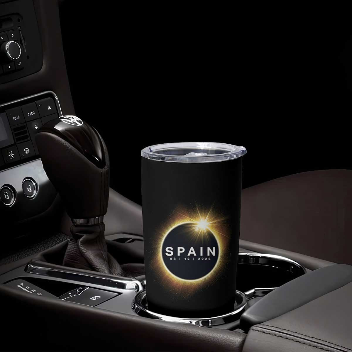 Spain Total Solar Eclipse 2026 Tumbler Cup Path of Totality Astronomy Gift TS02 Print Your Wear