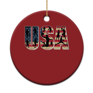 USA American Flag Basketball Christmas Ornament For Sports Enthusiast TS02 Print Your Wear