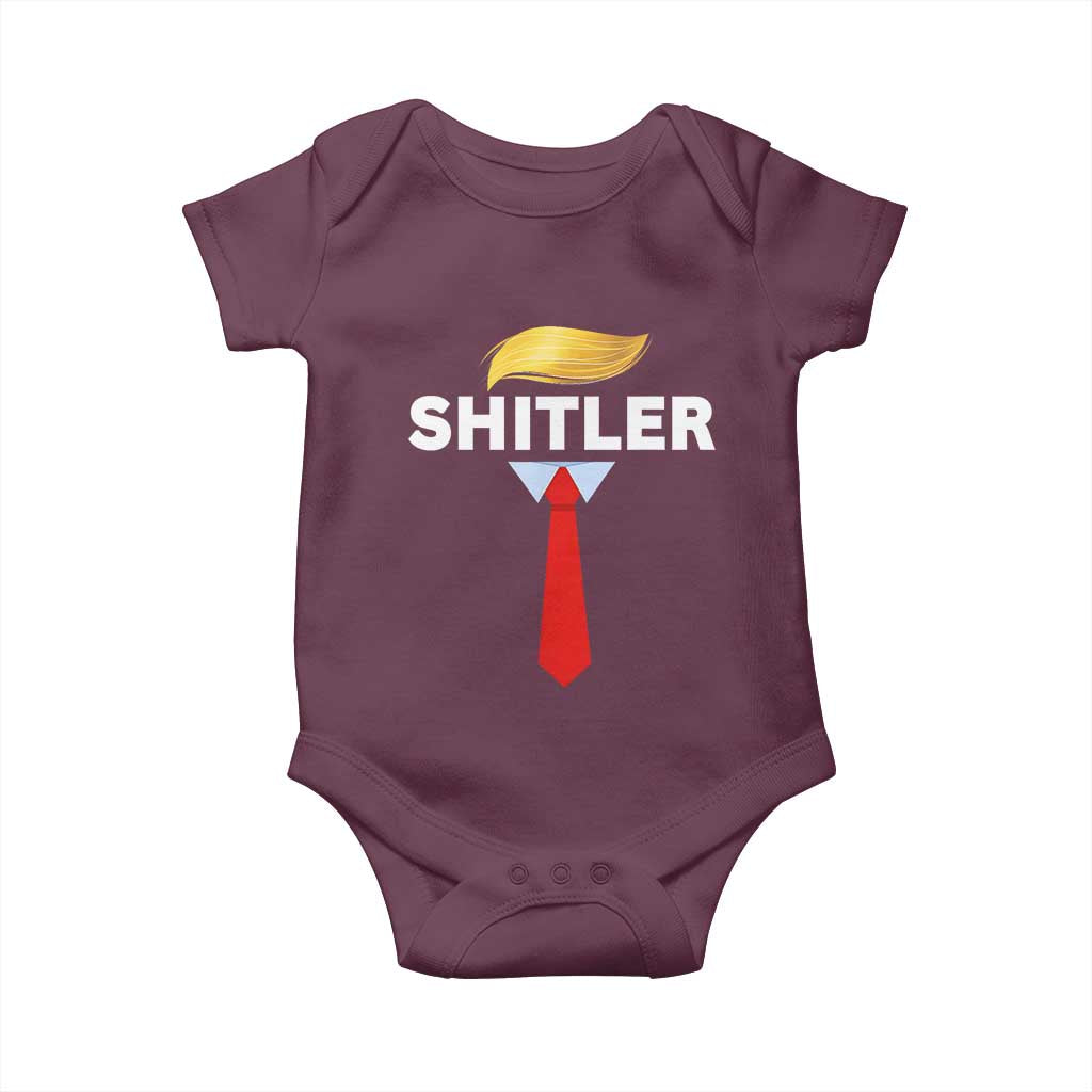 Funny Political Satire Baby Onesie Sarcastic Political Parody TS02 Maroon Print Your Wear