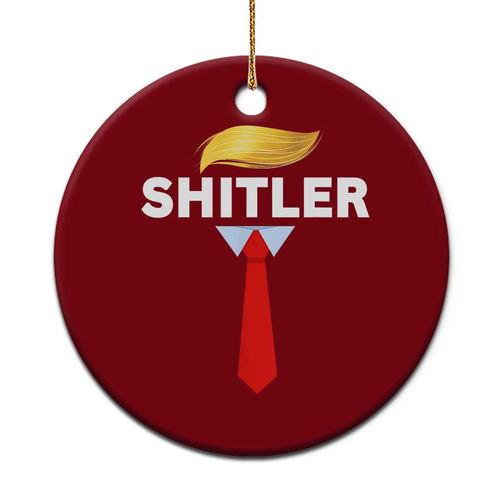 Funny Political Satire Ceramic Ornament Sarcastic Political Parody TS02 1pc Red Print Your Wear
