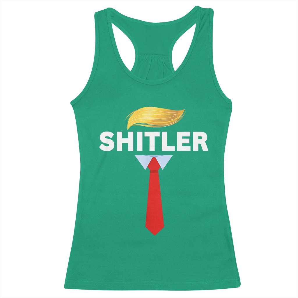 Funny Political Satire Racerback Tank Top Sarcastic Political Parody TS02 Irish Green Print Your Wear