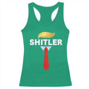 Funny Political Satire Racerback Tank Top Sarcastic Political Parody TS02 Irish Green Print Your Wear