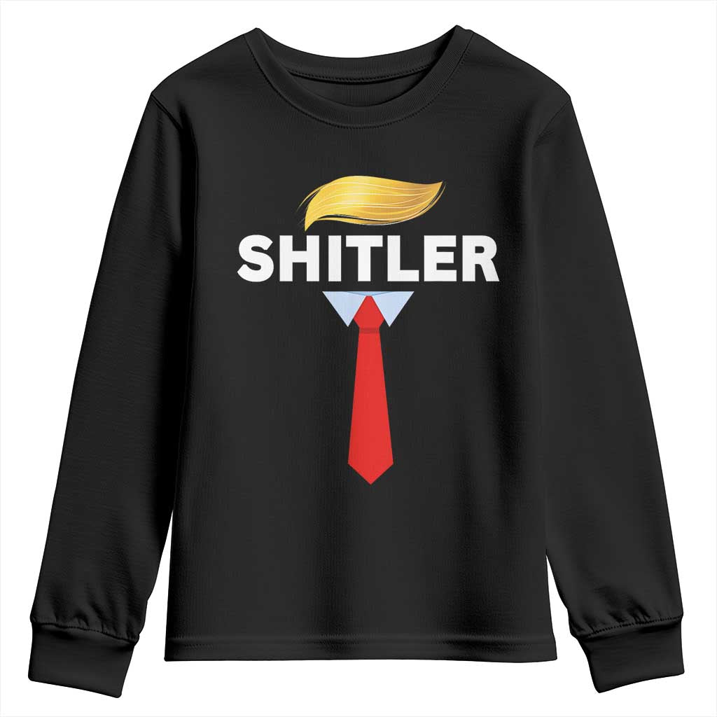 Funny Political Satire Youth Sweatshirt Sarcastic Political Parody TS02 Black Print Your Wear
