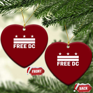 Free DC Ceramic Ornament Defend Washington D.C. Statehood Politics TS02 Print Your Wear