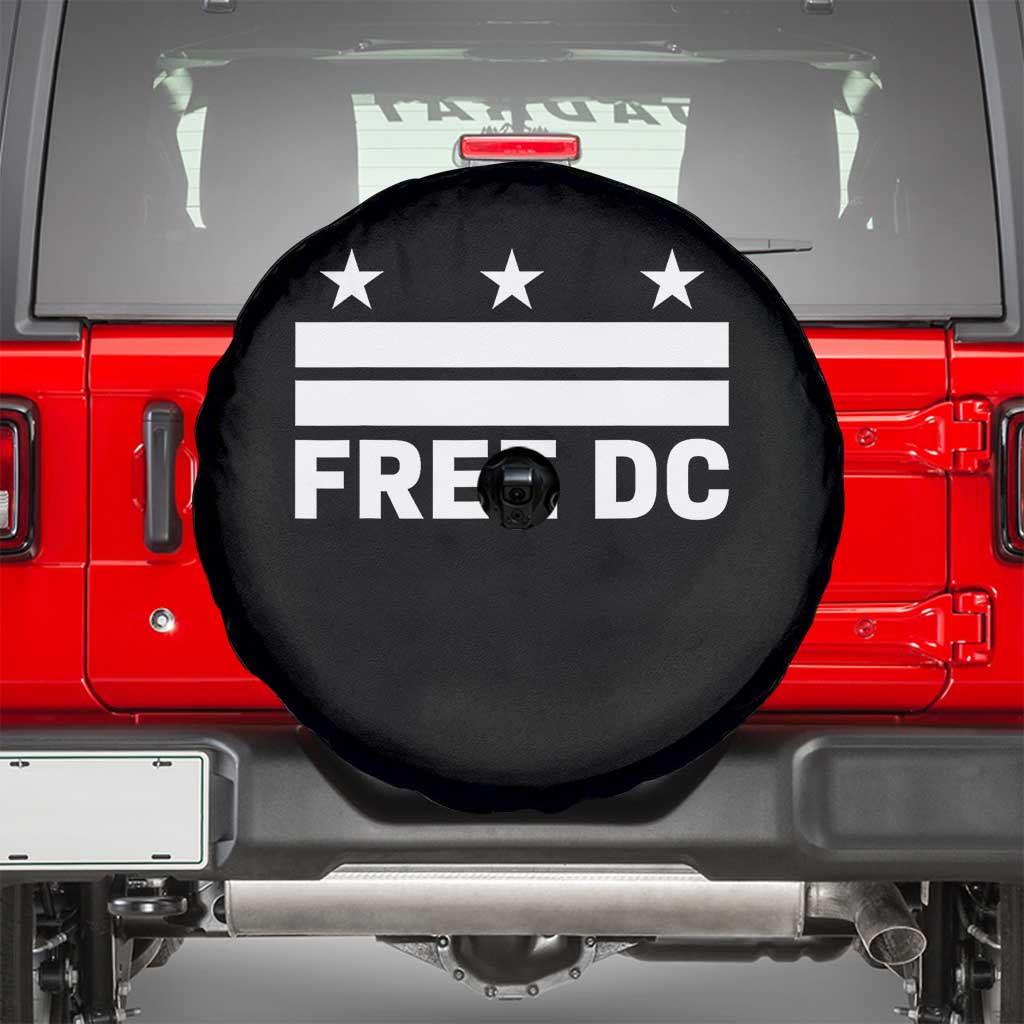 Free DC Spare Tire Cover Defend Washington D.C. Statehood Politics TS02 Black Print Your Wear