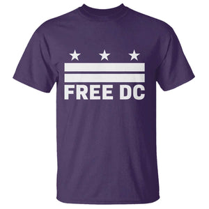Free DC T Shirt Defend Washington D.C. Statehood Politics TS02 Purple Print Your Wear