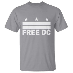 Free DC T Shirt Defend Washington D.C. Statehood Politics TS02 Sport Gray Print Your Wear