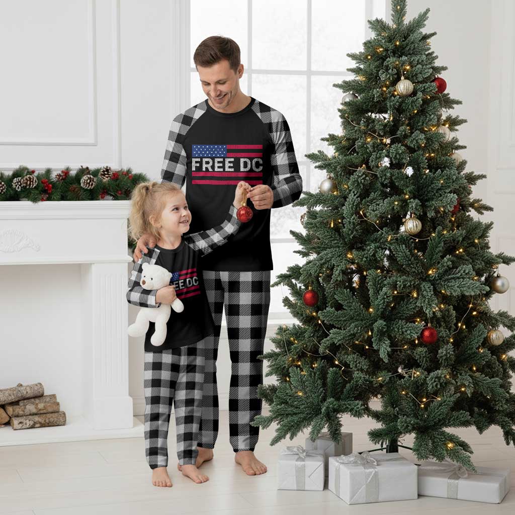 Free DC Patriotic Plaid Pajama Set Defend Washington D.C. Statehood American Flag TS02 White Plaid Print Your Wear