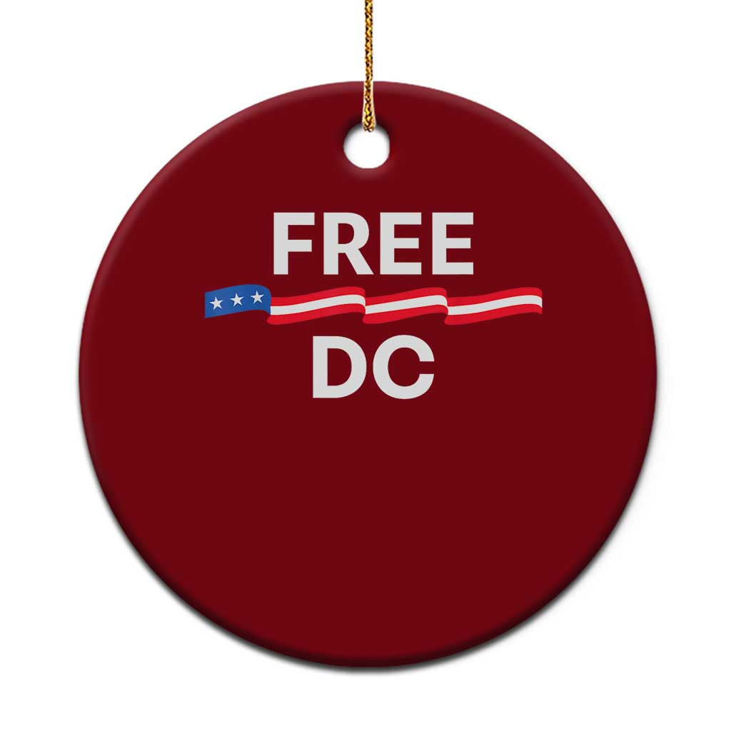 Free DC Ceramic Ornament Defend Washington D.C. Statehood Rights TS02 1pc Red Print Your Wear