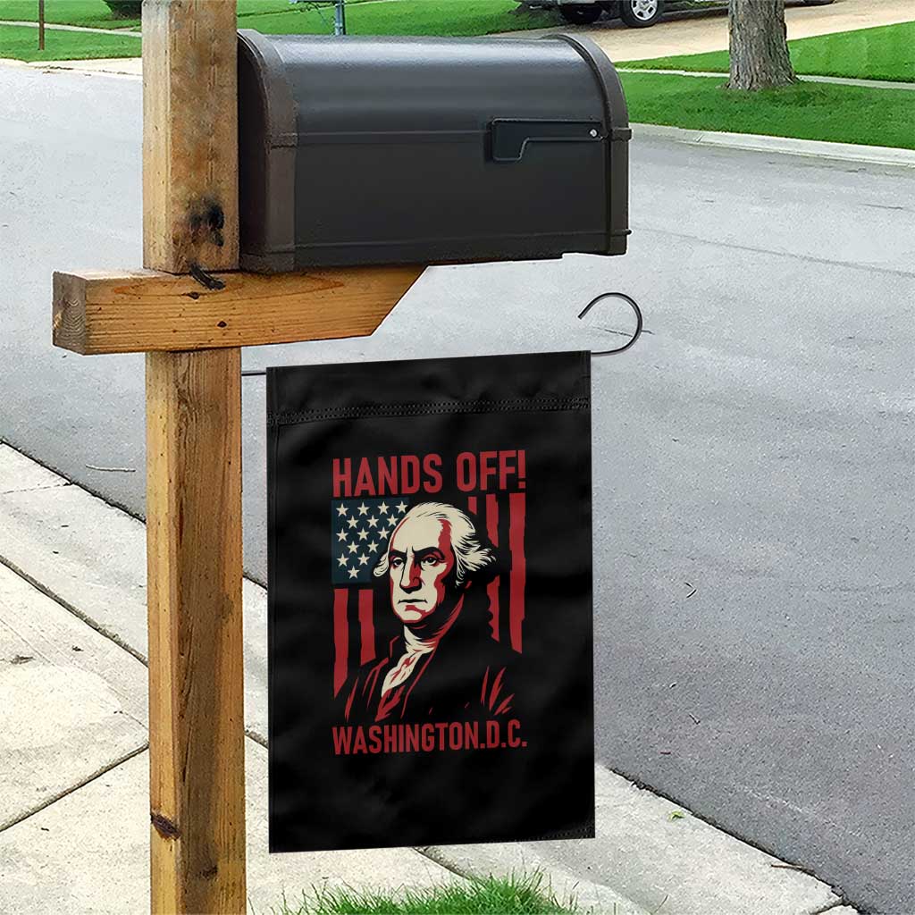 Hands Off DC Patriotic Garden Flag George Washington American Flag TS02 Print Your Wear