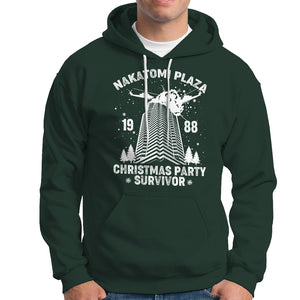 Nakatomi Plaza Hoodie Christmas Party 1988 Survivor TS02 Dark Forest Green Printyourwear