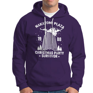 Nakatomi Plaza Hoodie Christmas Party 1988 Survivor TS02 Purple Printyourwear