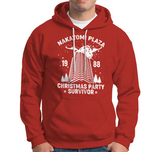 Nakatomi Plaza Hoodie Christmas Party 1988 Survivor TS02 Red Printyourwear