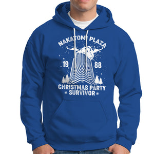 Nakatomi Plaza Hoodie Christmas Party 1988 Survivor TS02 Royal Blue Printyourwear