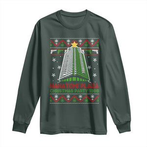 Nakatomi Plaza Long Sleeve Shirt Christmas Party 1988 TS02 Dark Forest Green Print Your Wear