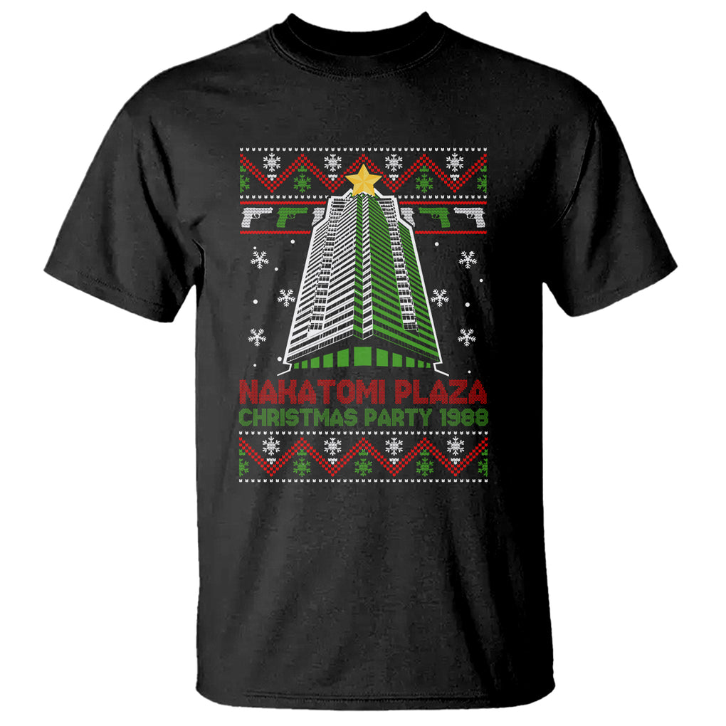 Nakatomi Plaza T Shirt Christmas Party 1988 TS02 Black Printyourwear