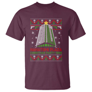 Nakatomi Plaza T Shirt Christmas Party 1988 TS02 Maroon Printyourwear