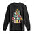 In My Very Merry Teacher Era Xmas Groovy Christmas Tree Long Sleeve Shirt TS02 Black Print Your Wear