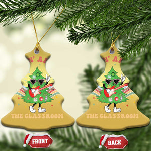 Teacher Christmas Christmas Ornament Rockin' Around The Classroom Groovy Xmas Tree TS02 Christmas Tree Gold Print Your Wear