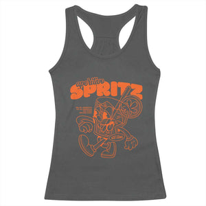 Aperitivo Spritz Racerback Tank Top Funny Italiano Aperollin' Recipe TS02 Dark Heather Print Your Wear