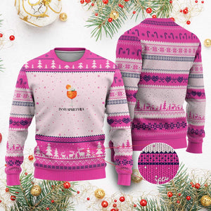 Aperol Spritz Lover Ugly Christmas Sweater In My Spritz Era Holy TS02 Hot Pink Print Your Wear
