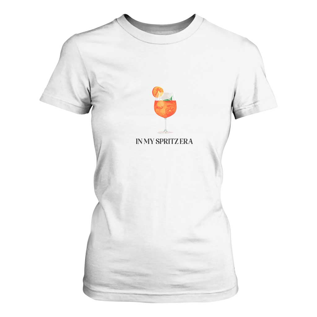 Aperol Spritz Lover T Shirt For Women In My Spritz Era Holy TS02 White Print Your Wear