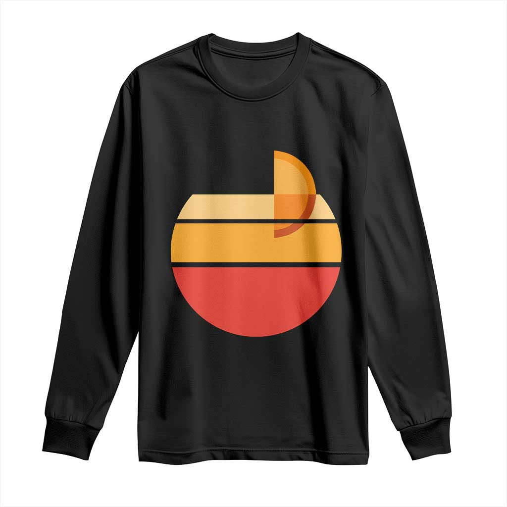 Aperol Spritz Long Sleeve Shirt Sprizz Summer Cocktail Lover Retro Sunset TS02 Black Print Your Wear