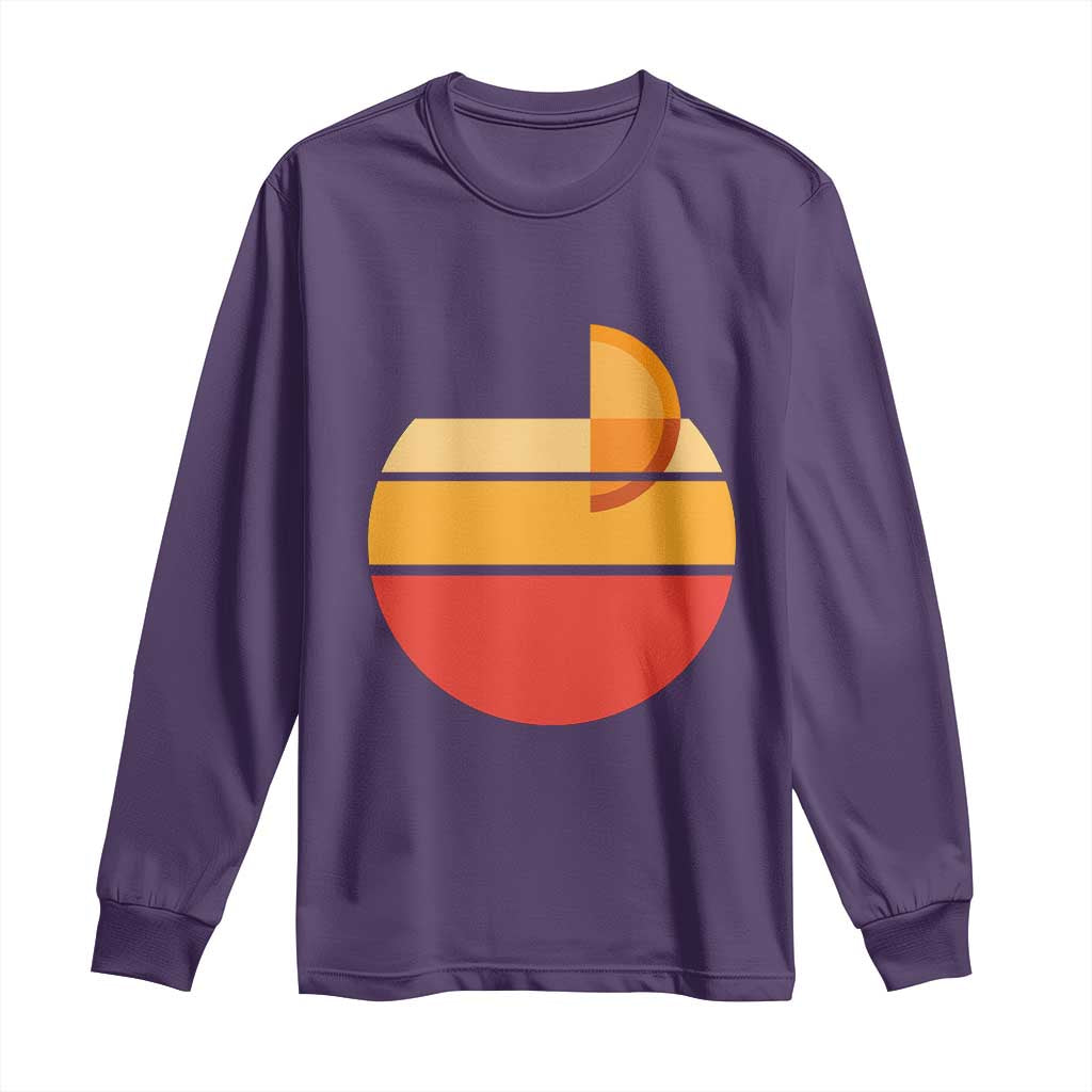 Aperol Spritz Long Sleeve Shirt Sprizz Summer Cocktail Lover Retro Sunset TS02 Purple Print Your Wear
