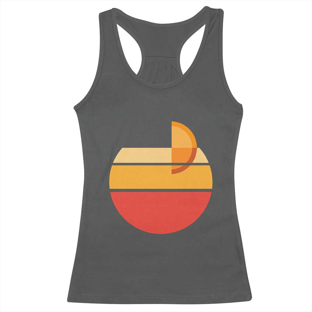 Aperol Spritz Racerback Tank Top Sprizz Summer Cocktail Lover Retro Sunset TS02 Dark Heather Print Your Wear