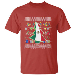 Mexican Christmas T Shirt Mexico Flag Xmas Tree Ugly Sweater TS02 Red Print Your Wear