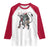 Christmas Merry Krampus Raglan Shirt Naughty Horror Evil Xmas Psychobilly TS02 White Red Print Your Wear