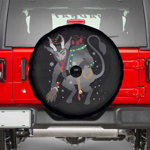 Xmas Merry Krampus Spare Tire Cover Naughty Horror Evil Xmas Psychobilly TS02 Black Print Your Wear