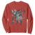 Christmas Merry Krampus Sweatshirt Naughty Horror Evil Xmas Psychobilly TS02 Red Print Your Wear