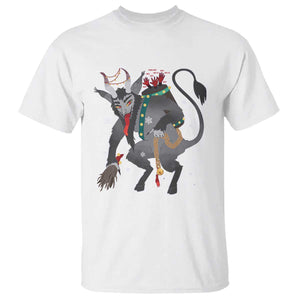 Christmas Merry Krampus T Shirt Naughty Horror Evil Xmas Psychobilly TS02 White Print Your Wear