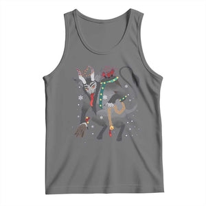 Christmas Merry Krampus Tank Top Naughty Horror Evil Xmas Psychobilly TS02 Black Heather Print Your Wear